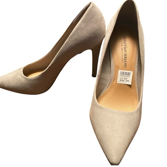 Christian Siriao Pumps- Light Grey Sued - Picture 2 of 4